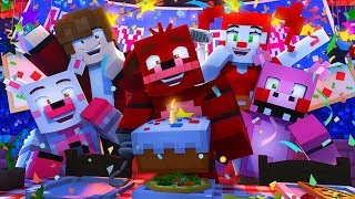 Minecraft FNAF 6 Pizzeria Simulator - ROCKSTAR FOXY'S BIRTHDAY! (Minecraft Roleplay)