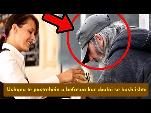 Kamarierja ushqeu të pastrehin u befasua kur zbuloi se kush ishte në të vërtetë