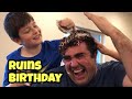 Kid Temper Tantrum Smashes Sister S Birthday Cake On Daddy S Head Ruins Birthday Party