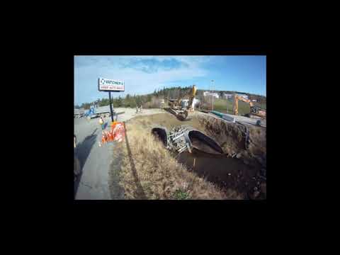 Timelapse of Weholite Thorburn Rd culvert, St  Johns, NL, HDPE
