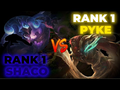 RANK 1 SHACO VS RANK 1 PYKE | AP SHACO 1V9 IN CHALLENGER ft. DAVEMON/NILES