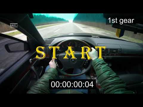 Mercedes-Benz S-Class S320 W140 0-100 km/h Acceleration  by Auto Stand Out #AutoStandOut