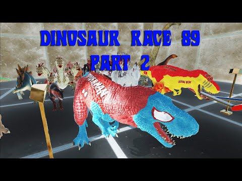 DINOSAUR RACE 89 PART 2(all units race) - Animal Revolt Battle Simulator
