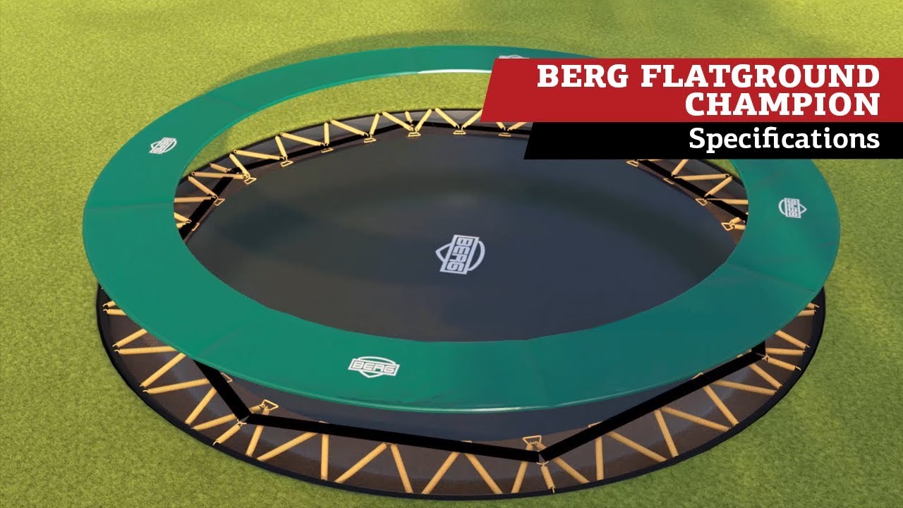 Батут Berg FlatGround Champion Grey 430 см
