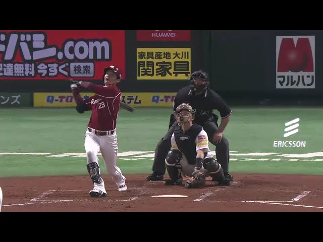 【3回表】好守に加えてバットでも!! イーグルス・聖澤 今季第1号同点ソロアーチ!! 2016/5/6 H-E