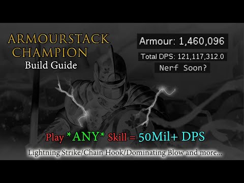 *Chain Hook Viable* Armourstack Champion Build Guide 100M+ DPS Molten Strike/Smite | POE 3.18