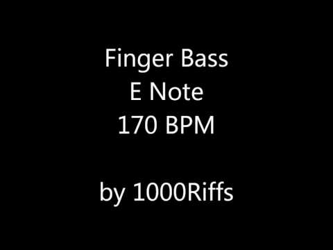 Finger Bass E Note 170 BPM - Beats Per Minute