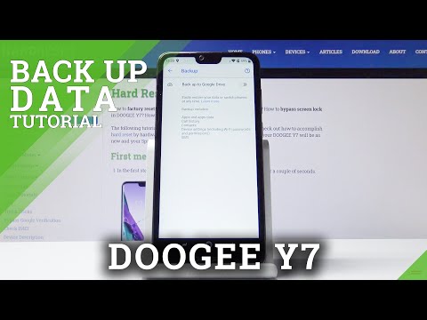 How to Back Up Data on DOOGEE Y7 - Add Google Backup Account