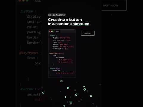 Creating a button interaction Animation🧑‍💻👾 Using ICSS Hashtags - #coding#webdevelopment #webdesign