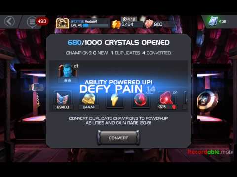Marvel Contest of Champions 1,000 Crystal Opening