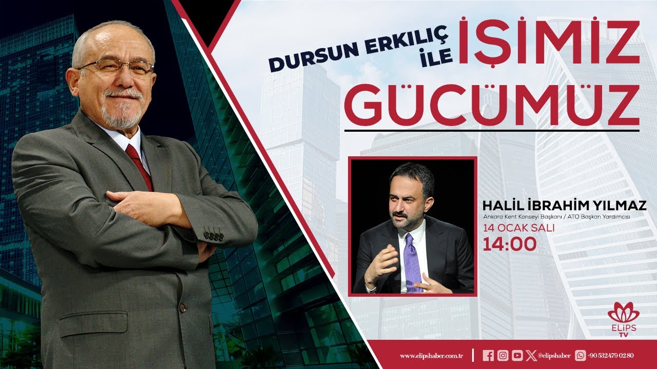 #canlı | Dursun Erkılıç ile "İşimiz Gücümüz" | Halil ibrahim Yılmaz | Ank. Kent Konseyi Bşk .
