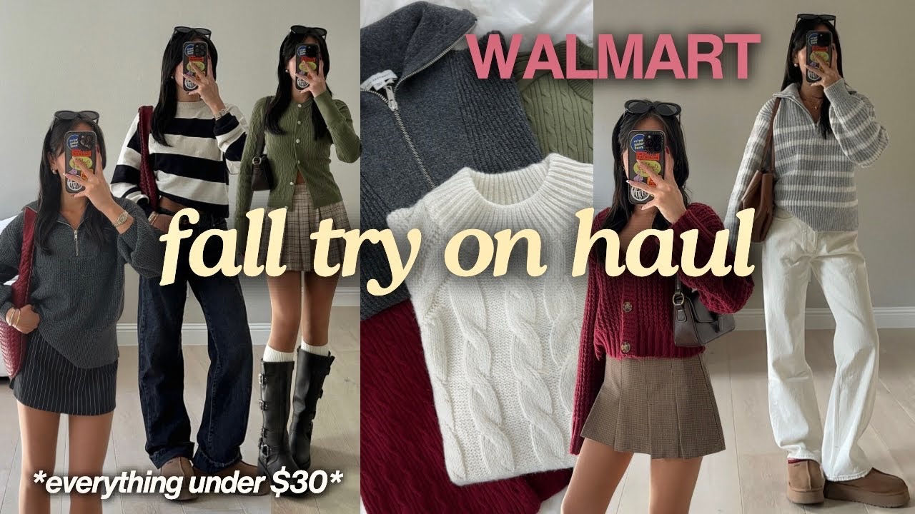 Fall Walmart Try on Haul 🍂 affordable finds for autumn *everything under $30*
