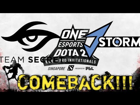 Team Secret vs Jstorm INCREDIBLE GAME! One Esports Singapore World Highlights
