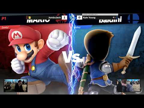 SOS 124 SSBU Losers Top 8 - JumboJack (Fox/Mario) vs Kyle Young (ROB/Mii Sword Fighter)