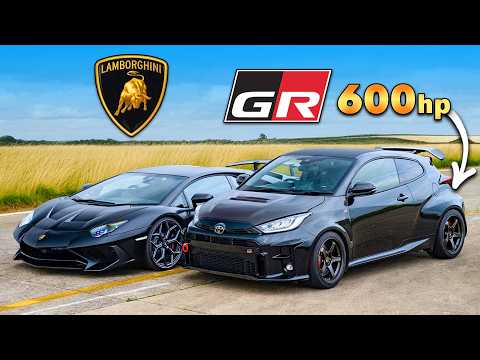 GR Yaris de 600 hp vs Lambo Aventador SV: ARRANCONES