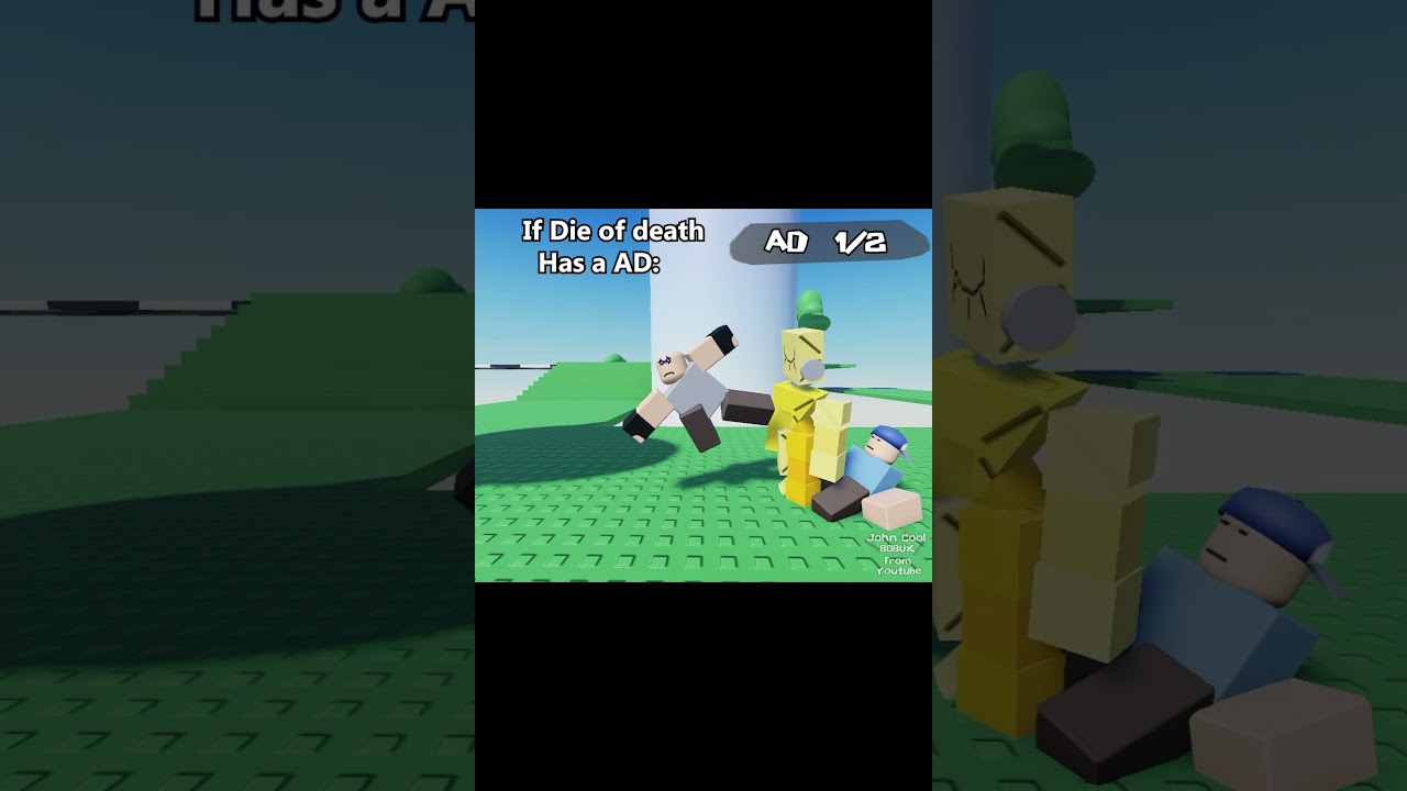 If die of death Has AD: #roblox #robloxanimation #dieofdeath #harken #taunt #punch #advertisement