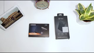 Samsung 860 EVO 1TB SSD and Flujo 2.5 inch USB-C HDD Enclosure - Unboxing and Quick Review