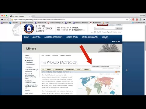 Using Cia World Factbook