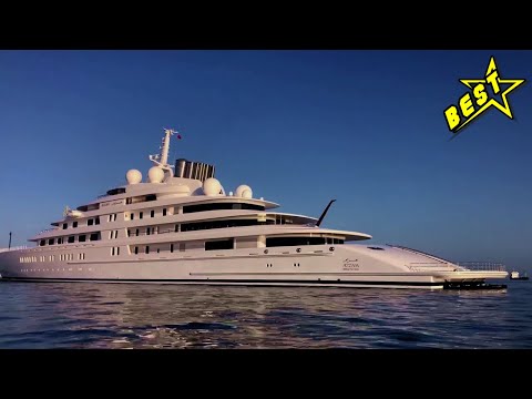 Best Luxury: GIGANTIC LONGEST SUPERYACHT 180m AZZAM in The World! German shipyard Lürssen Yachts!