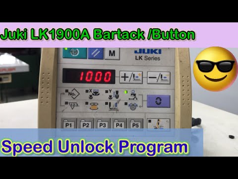 How to Unlock Speed in Juki Button LK1900/Lk1903/ Speed Lock