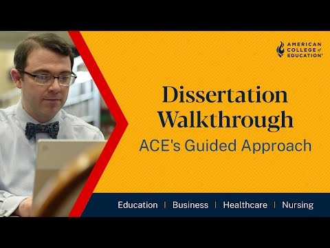 How You Complete Your Dissertation at American College of Education