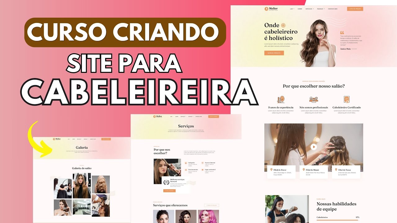 COMO CRIAR SITE PARA CABELEIREIRA - CRIAÇÃO DE SITES PARA CABELEIREIRA