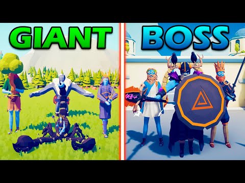 GIANT TEAM vs BOSS UNITS TEAM - Totally Accurate Battle Simulator | TABS