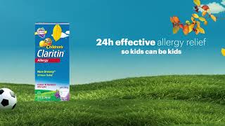 Claritin 24h Effective Allergy Relief so kids can be kids