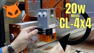 FoxAlien 20w Laser + CL-4x4 CNC - Custom Wiring Made Easy!
