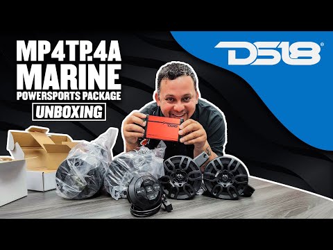 Ds18 MP4TP.4A  4" Wakeboard Tower Speakers (Unboxing) Marine Powersport Package