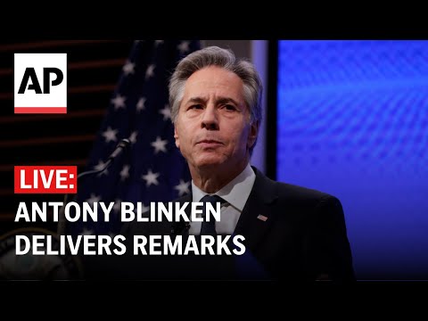 LIVE: Blinken delivers remarks from the Department of State briefing room
