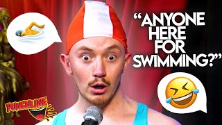 FUNNY and FRENCH Swimming Instructor Takes Over Comedy Night! Comedy Virgins Live