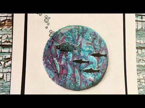 Gel press, stencil and stamp design by Jo Rice # Laviniastamps