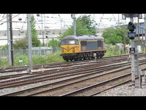 GBRf 69003 Moves off from Stop signal at Doncaster Rail Station 26June2025