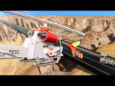 RESCUE MISSION ENDS IN DESTRUCTION! - Brick Rigs Multiplayer Gameplay - Lego Rescue Roleplay