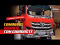 video of Foton LOXA crane truck whole truck 8t Auman Planet chassis 5-section boom