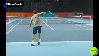 Roger Federer Basel 2018 First Practice