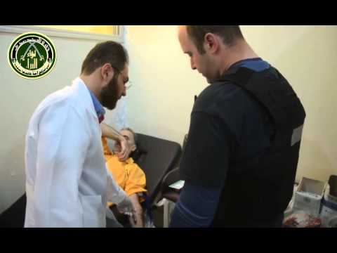 لقاء لجنة التحقيق الدولية الخاصة بإستخدام الأسلحة الكيميائية مع المصابين في الغوطة الشرقية