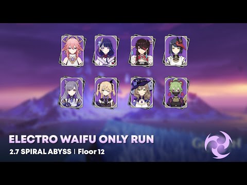 [GI] 2.7 Spiral Abyss Floor 12 - Electro Supremacy (C0 Yae & C0 Keqing) | Genshin Impact