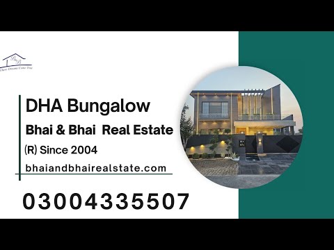 1 KANAL BUNGALOW FOR SALE IN DHA LAHORE PHASE 3
