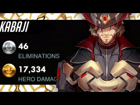 KABAJI INSANE CARRY MCCREE! 46 ELIMS! [ OVERWATCH SEASON 18 TOP 500 ]