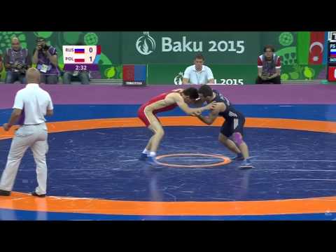 70кг  финал Магомедрасул Газимагомедов Россия   Магомедмурад Гаджиев Польша