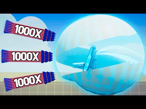 IONIC SHIELD vs 1000x RANGED UNITS | TABS Totally Accurate Battle Simulator