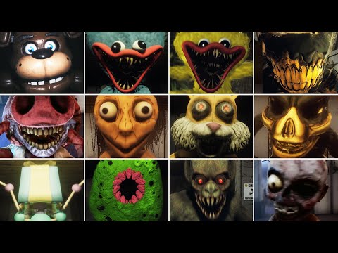 Pizza Time with Murder Monkeys - All Jumpscares & Death Scenes (Mascot Horror Update)