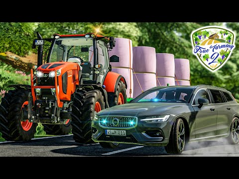 True Farming 2 #143 - VERFOLGUNGSJAGD mit Wadlinger: SILAGEBALLEN einlagern - Farming Simulator 22