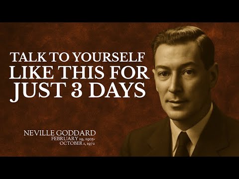 🧠 Talk To Yourself Like This For Just 3 Days | Neville Goddard Style Speech 👁️✨
