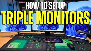 How To Setup Triple Monitors in 2024 - Step-By-Step