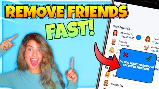 How to REMOVE Friends FAST on Snapchat! (2 MINS!)