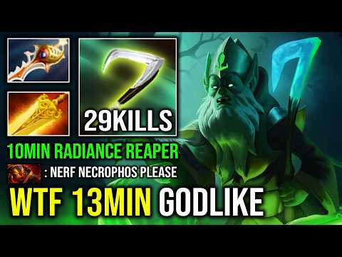 This HAPPEN When Necrophos Get 10Min Radiance 1 Shot Reaper Raid Boss 13Min Godlike Dota 2