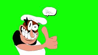 Viewer's request: Pizza Tower Peppino rank A very nice green screen (without the A) green screen